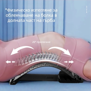 Устройство за успокояване на лумбалната част на гърба, коректор за лумбална част, разтягачка за талия, подложка за йога и фитнес, на едро