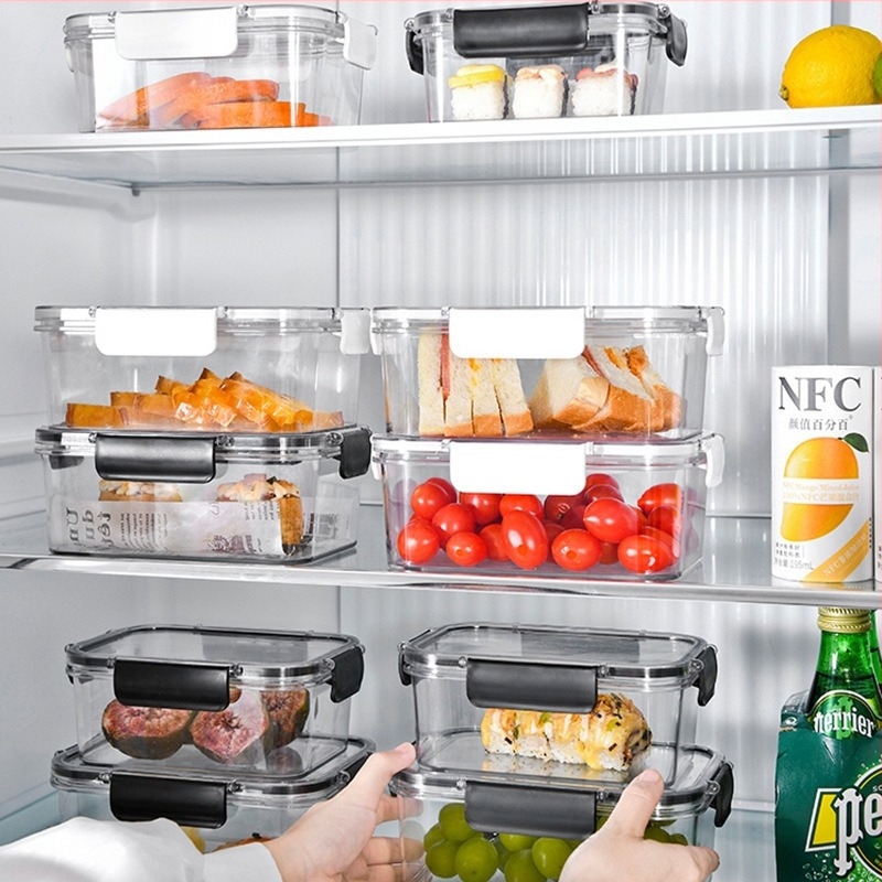 Кутия за съхранение на свежест, хладилник с хранителен клас, специална кутия за съхранение на замразени храни, запечатана кутия с капак, буркан за храна, ядки и плодове