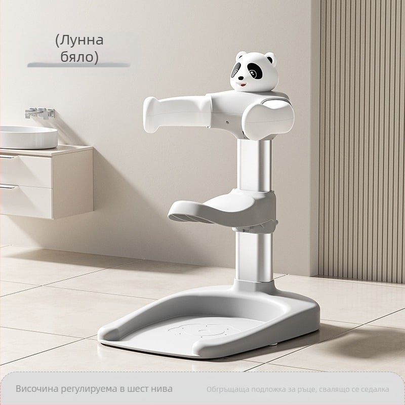 Стояща стойка за бебешка вана, регулируема стойка за вана, сгъваема детска стойка за вана, която може да стои и да седи