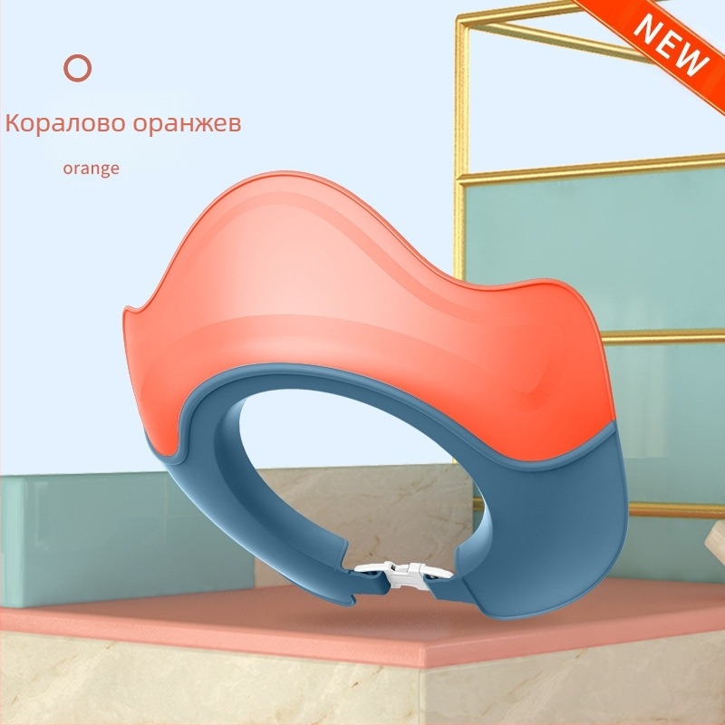 Бебешка шапка за миене на коса за прасенца, детска шапка за миене на коса, артефакт за блокиране на вода, шапка за миене на коса, защита за уши, бебешка шапка за душ на едро