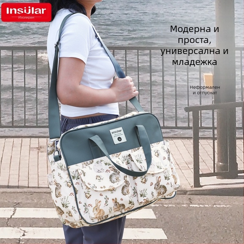 Трансгранична многофункционална чанта за през рамо, водоустойчива чанта за майки и бебета, преносима чанта, чанта за майки навреме, на едро