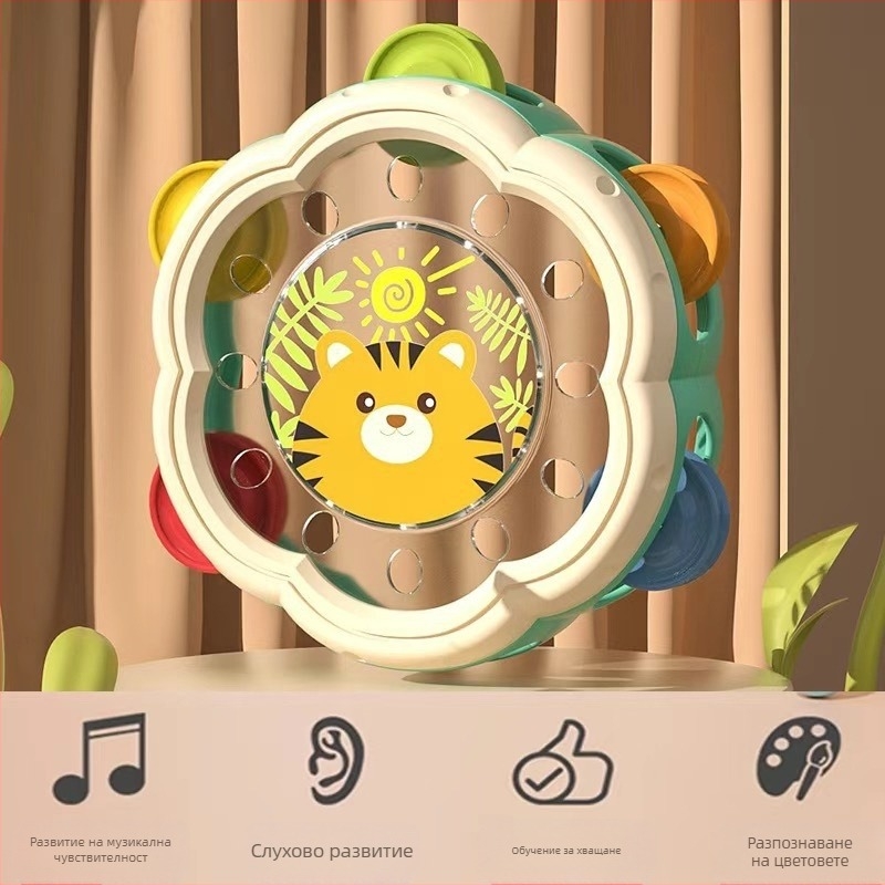 Трансгранични детски ръкопляскания, дайре, пясъчен чук, момчета и момичета, обучение за концентрация, интелектуално развитие, дрънкалка за мозъка, играчки за ранно образование