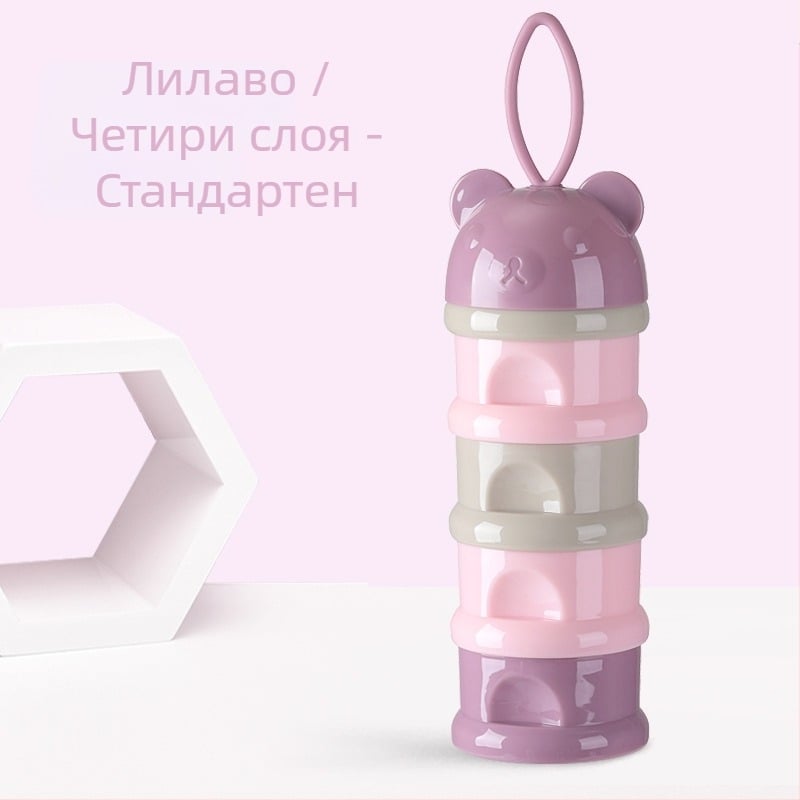 Кутия за бебешко мляко на прах, преносима, хранителна добавка, бебешка опаковка, малка кутия за ориз на прах, запечатан резервоар за съхранение на мляко на прах