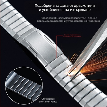 Подходящ за Huawei Gt5/Pro Watch Титаниева сплав Чиста титаниева каишка Gt4/Watch5/4/6 Бизнес стил каишка за часовник