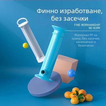 Прост пълнител за бебешка храна тип спринцовка, разделител за торбички за бебешко плодово пюре, приспособление за споделяне на бебешка храна