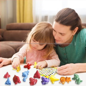 Трансгранично детско ранно образование, динозавър, играчка за съвпадение на букви, броене на числа, съвпадение на модели, просветление, когнитивни учебни помагала на едро
