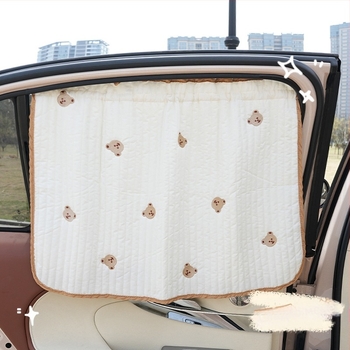 Анимационни завеси за кола, сладка слънцезащита за кола, топлоизолация, странични блокове за сенник, летни прибиращи се странични завеси за сенник за кола