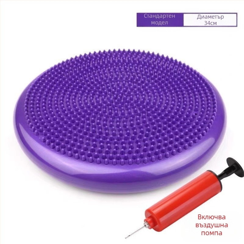 Балансираща постелка за йога с възглавница, сензорна система, рехабилитация, масажна топка, стъпало за крака, фитнес, основна мускулна група, вестибуларна сензорна система, постелка с топка за тренировка