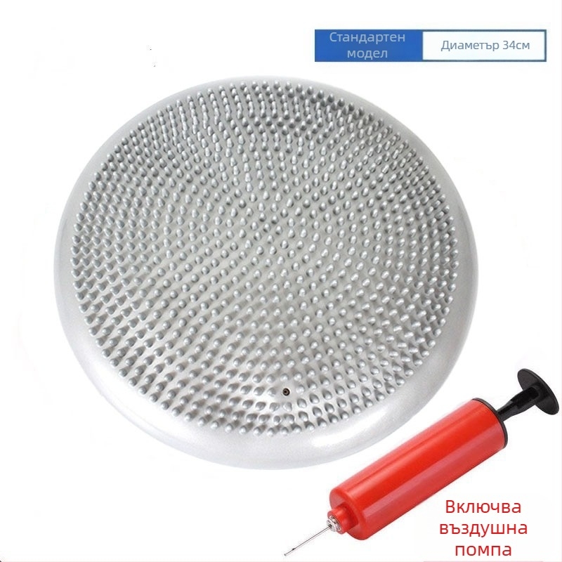 Балансираща постелка за йога с възглавница, сензорна система, рехабилитация, масажна топка, стъпало за крака, фитнес, основна мускулна група, вестибуларна сензорна система, постелка с топка за тренировка