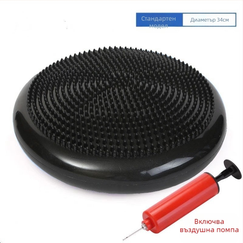 Балансираща постелка за йога с възглавница, сензорна система, рехабилитация, масажна топка, стъпало за крака, фитнес, основна мускулна група, вестибуларна сензорна система, постелка с топка за тренировка