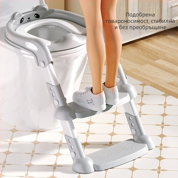Детска тоалетна помощна табуретка, стълбищна тоалетна, предучилищна табуретка за крака, бебешка тоалетна, преносима тоалетна стълба