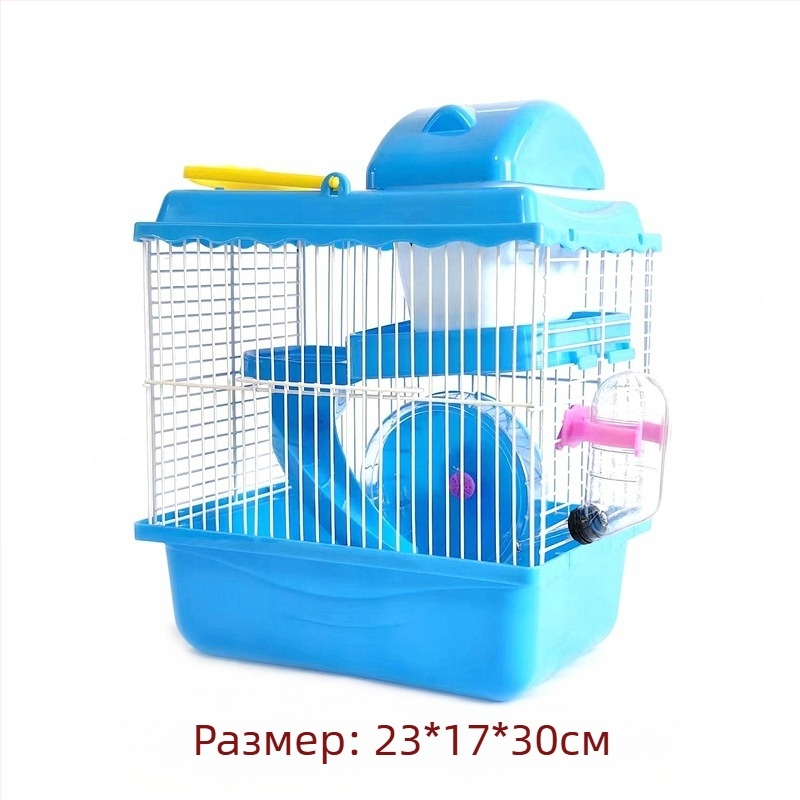Фабрични продажби Комплект за клетка за хамстери Пълно гнездо Двойна клетка Голяма вила Малък замък Малка градина