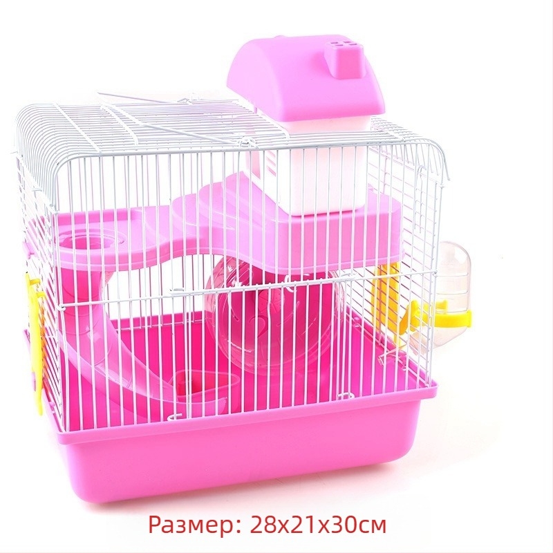 Фабрични продажби Комплект за клетка за хамстери Пълно гнездо Двойна клетка Голяма вила Малък замък Малка градина