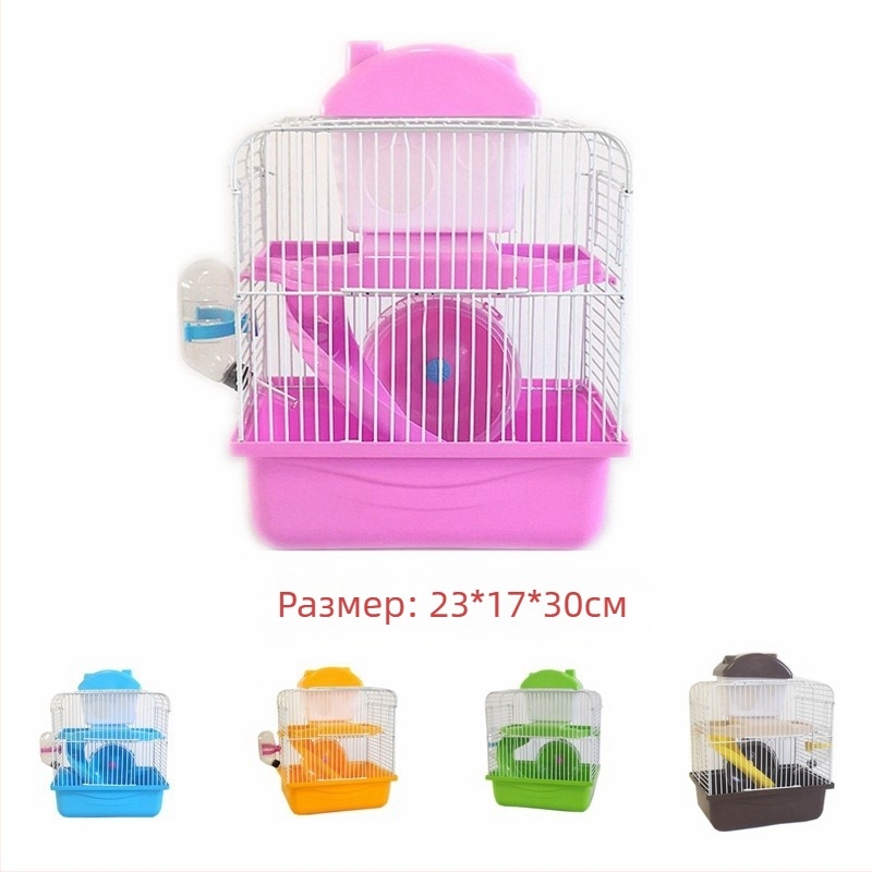 Фабрични продажби Комплект за клетка за хамстери Пълно гнездо Двойна клетка Голяма вила Малък замък Малка градина