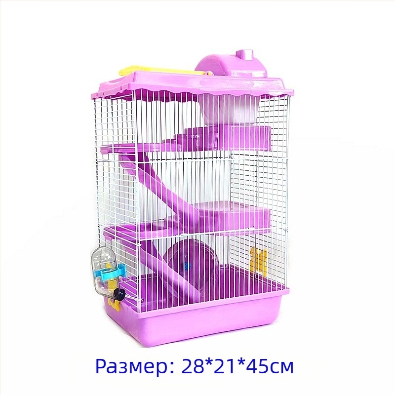Фабрични продажби Комплект за клетка за хамстери Пълно гнездо Двойна клетка Голяма вила Малък замък Малка градина