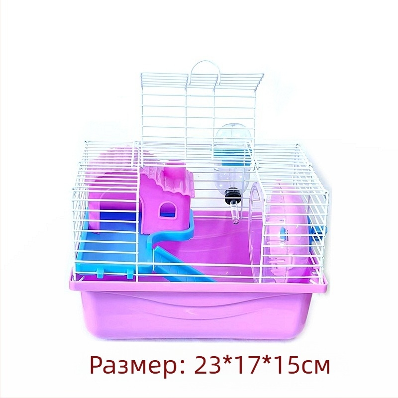 Фабрични продажби Комплект за клетка за хамстери Пълно гнездо Двойна клетка Голяма вила Малък замък Малка градина