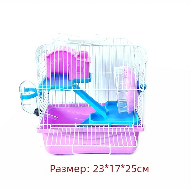 Фабрични продажби Комплект за клетка за хамстери Пълно гнездо Двойна клетка Голяма вила Малък замък Малка градина