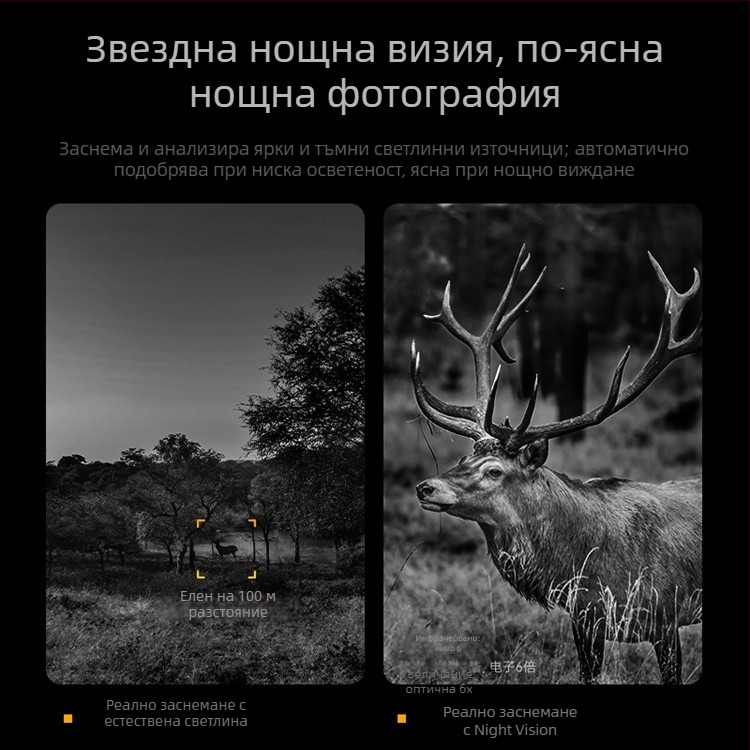 Нов 4K пълноцветен бинокъл за нощно виждане с голям екран, ултрависока разделителна способност, инфрачервен външен цифров телескоп за нощно виждане с нощно виждане и слаба светлина