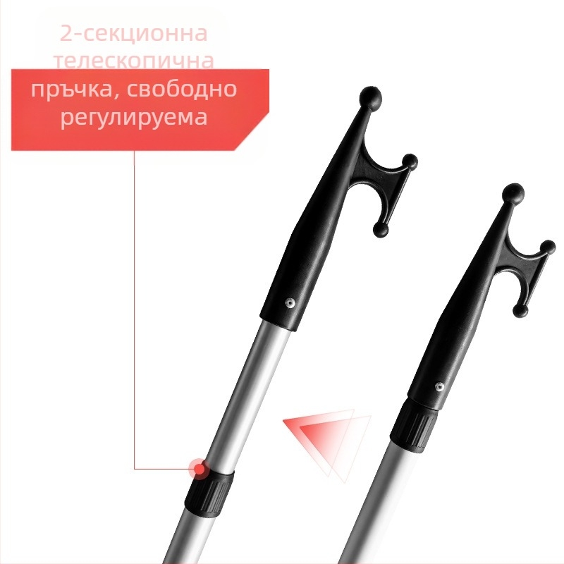 Кука за спасителна лодка, кука за лодка от алуминиева сплав, телескопична риболовна кука, удебелена кука за пени, гумена кука за теглене на лодка, щурмова лодка, брегова кука