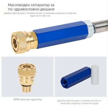 DIDEEP помпа за високо налягане от неръждаема стомана 30MPA 4500psi 40MPA 6000psi тристепенна ръчна