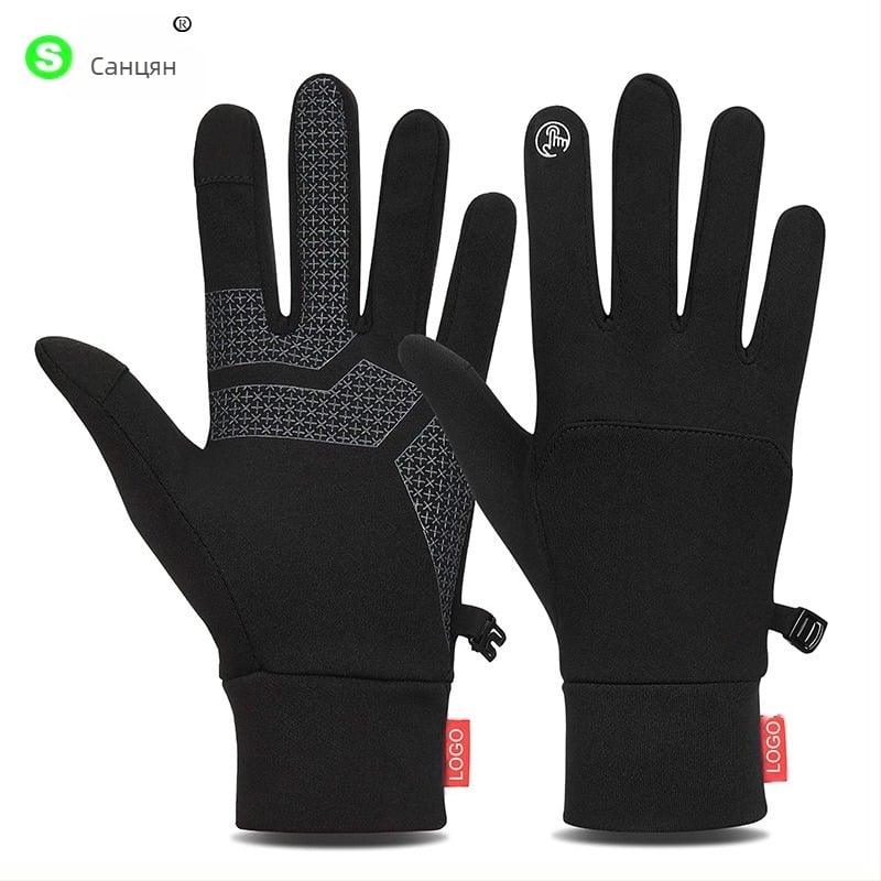 Нови есенни и зимни мъжки и дамски топли, удебелени, студоустойчиви, ветроустойчиви ръкавици за езда на открито