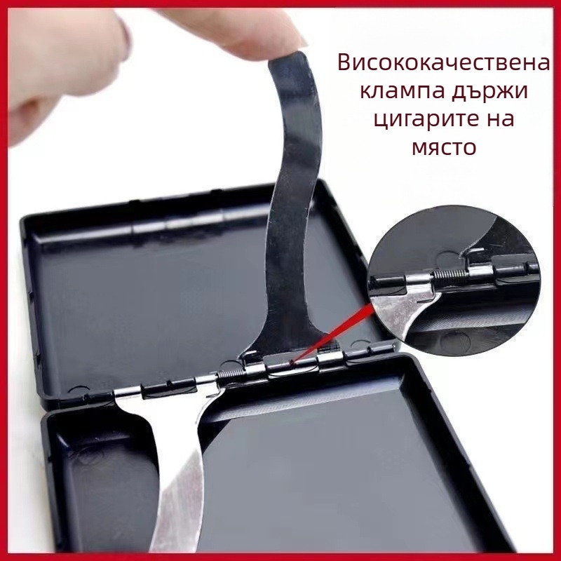 Калъф за цигари на едро, ултратънък, креативен, преносим, пакет от 20 броя, ABS материал, персонализиран мъжки, матиран, на едро