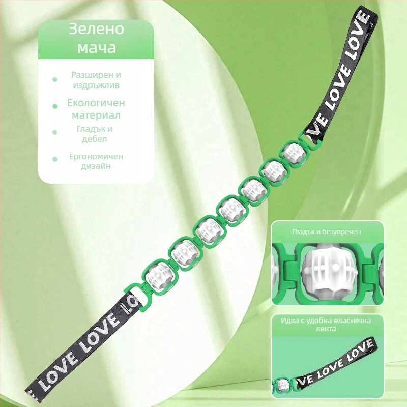 Масажор Backslipper Многофункционален подвижен ролков масажор за драгиране на меридиани Отворено рамо Отворен гръб Ръчен ролков масажор