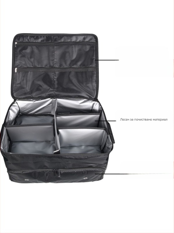 Кутия за съхранение на голф обувки, сгъваема чанта за съхранение на обувки в кола, многофункционална чанта за дрехи с голям капацитет