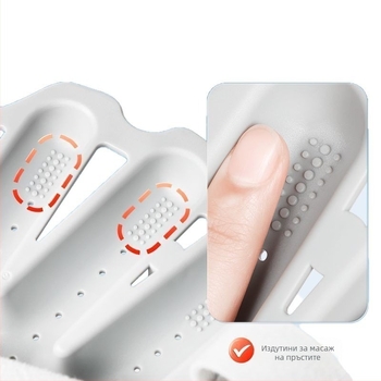 Медицинска ортеза за обучение на пръсти с разделяне на пръсти, инсулт, хемиплегия, рехабилитационна поддръжка за пръсти с фиксиран протектор за рехабилитация на едро