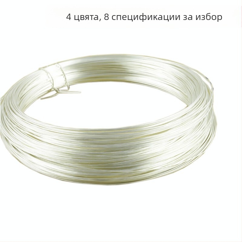 Yb метал 925 сребро DIY твърди бижута сребърна тел сребърна тел 0.3-1 мм позлатени сребърни аксесоари златна и сребърна тел