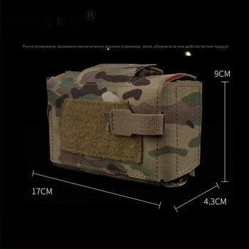 Тактическа жилетка Molle, оборудвана с V3 малка медицинска преносима чанта с бързо освобождаване