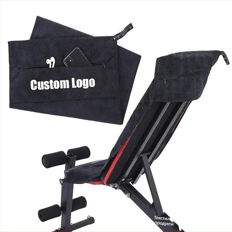 Фабрична директна спортна кърпа за фитнес с качулка, невидим цип и платнени джобове