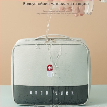 Преносима медицинска чанта преносима чанта за лекарства чанта за спешни случаи водоустойчива чанта за съхранение на лекарства чанта за първа помощ за пътуване чанта за предотвратяване на епидемии чанта за лекарства