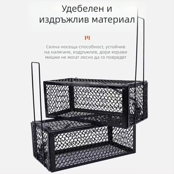 Капан за плъхове от производителя, чувствителна метална желязна клетка за капан за мишки за домашна употреба, високоефективен при унищожаване на плъхове