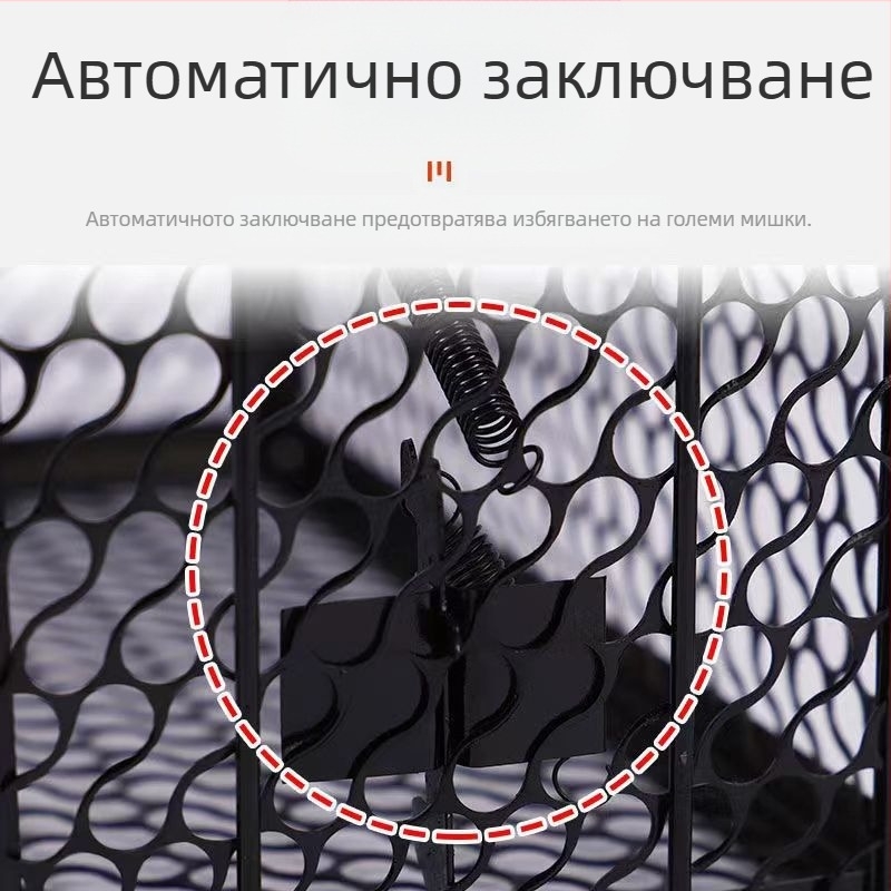 Капан за плъхове от производителя, чувствителна метална желязна клетка за капан за мишки за домашна употреба, високоефективен при унищожаване на плъхове