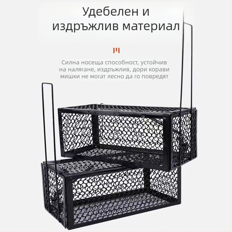 Капан за плъхове от производителя, чувствителна метална желязна клетка за капан за мишки за домашна употреба, високоефективен при унищожаване на плъхове