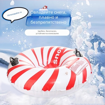 на склад на едро удебелени екологични PVC външни кръгли надуваеми ски пръстени за деца зимни експлозии ски играчки