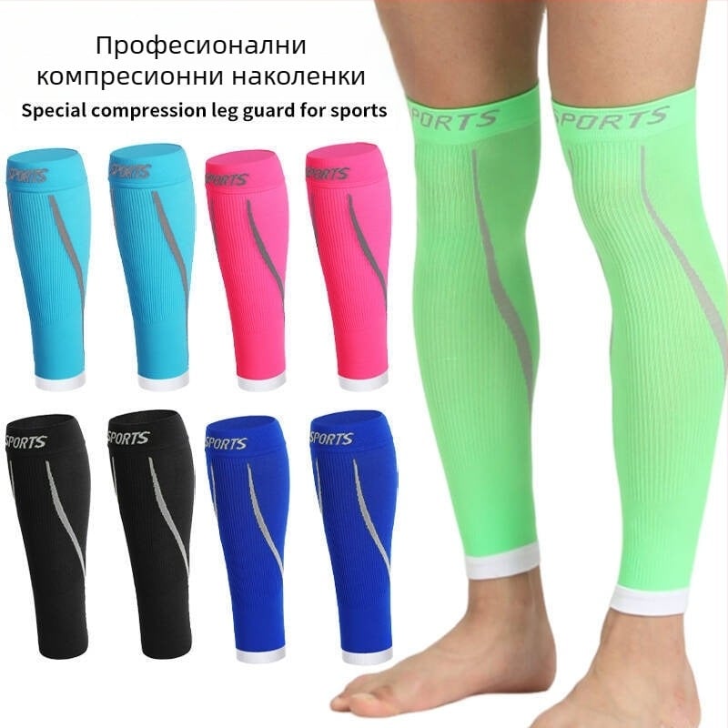 Трансгранични спортове, защита за прасци, футбол, баскетбол, фитнес, абсорбиращи потта, дишащи компресионни чорапи, еластични, под налягане, защита за крака, ръкави за крака