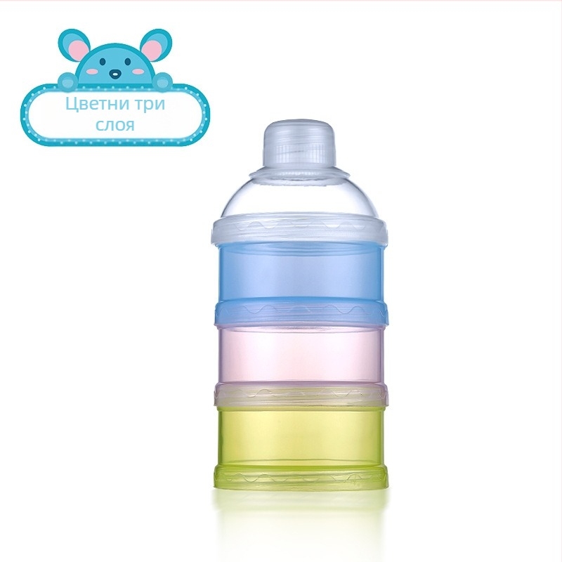 Кутия за мляко на прах за новородено, хранителен клас, PP прах, многократна употреба, кутия за съхранение на мляко на прах с голям капацитет, преносима, запечатана