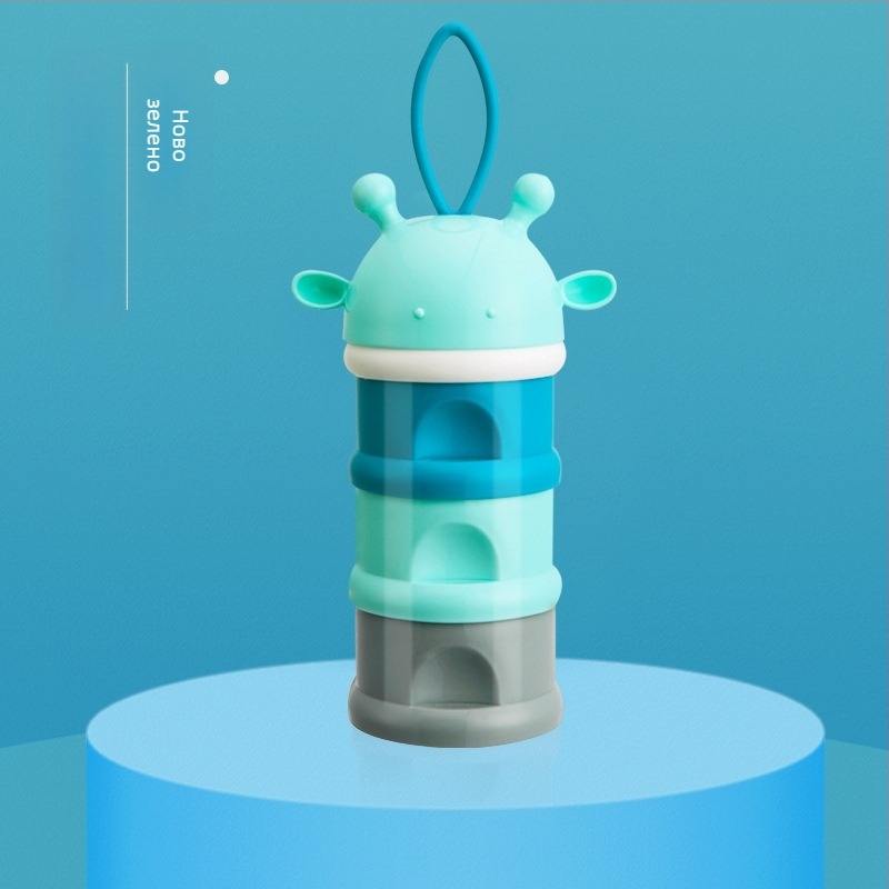 Фабрична директна кутия за бебешко мляко на прах, независима слоеста кутия за мляко на прах, преносима трислойна кутия за мляко на прах, кутия за закуски