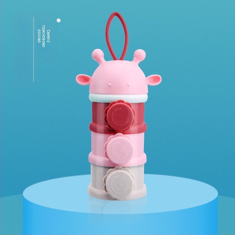 Фабрична директна кутия за бебешко мляко на прах, независима слоеста кутия за мляко на прах, преносима трислойна кутия за мляко на прах, кутия за закуски