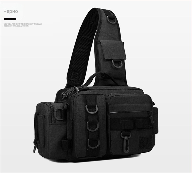 Чанта за стръв от новата марка Cross-Border, многофункционална риболовна чанта с голям капацитет, мъжка чанта за гърди, чанта през рамо, риболовна чанта за риболовни принадлежности, раница за мъже.