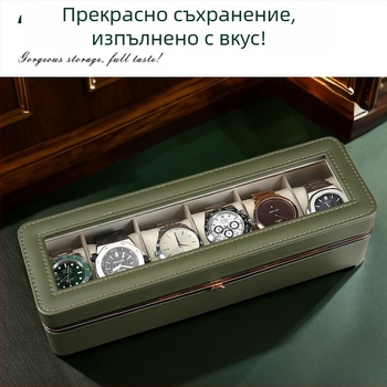 Кутия за часовници, нова кутия за съхранение на шестцифрени часовници, кутия за колекция от часовници от висок клас, кутия за домашно показване на часовници