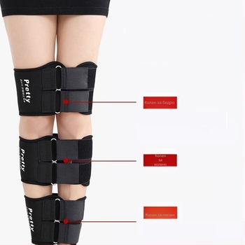 Подобрена каишка за крака за възрастни O-образен крак X-образен крак O-образен прав крак Каишка за крака за красота Корекция на краката с форма на крак