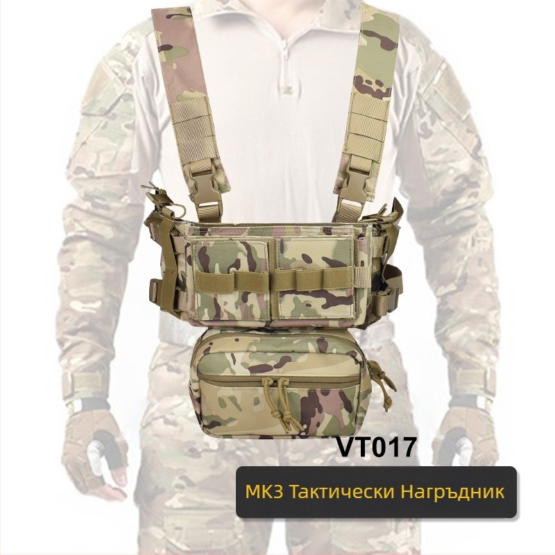 Тактическа жилетка за външни и външни военни MK3, висяща на гърдите, 1000D найлон, лека тактическа жилетка с лента за корем