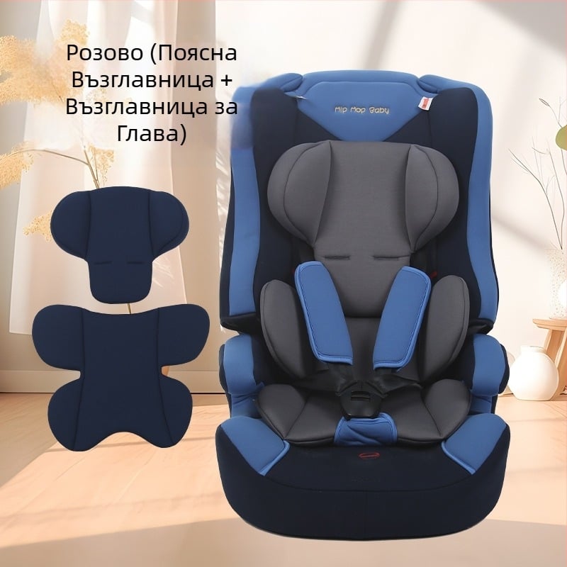 Вътрешна възглавница за детска седалка, сменяема възглавница, кошница за количка, универсална защита за кръста, защита за главата, фиксирана възглавница за всички сезони