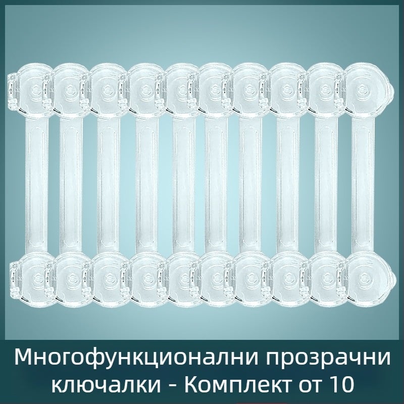 Многофункционална двойка за отключване на детски предпазител, заключване за чекмедже с предпазител против прищипване, заключване на вратата на бебешкия шкаф, Amazon cross-border