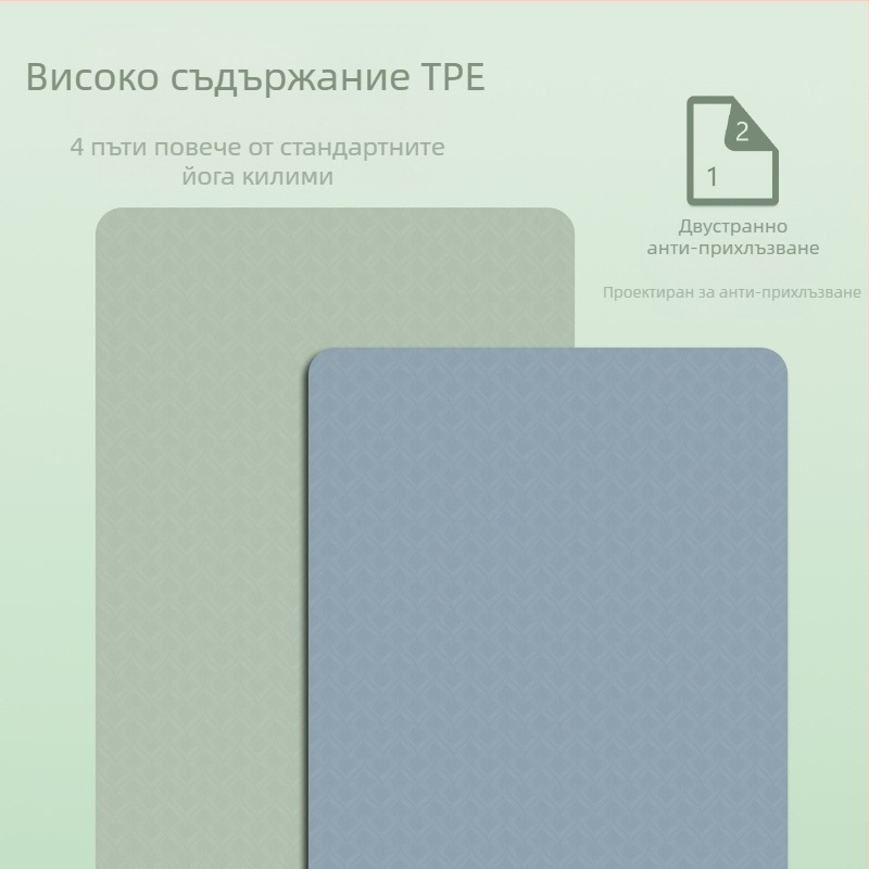 Постелка за йога за жени, амортизираща, звукоизолираща, безшумна, неплъзгаща се постелка за под, удебеляване за дома, професионална спортна йога фитнес
