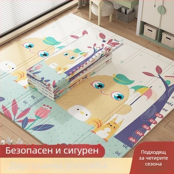 Бебешка постелка за пълзене, удебелена, за дома, бебешка всекидневна, сгъваема постелка за пълзене, без мирис, детска постелка от снадена пяна