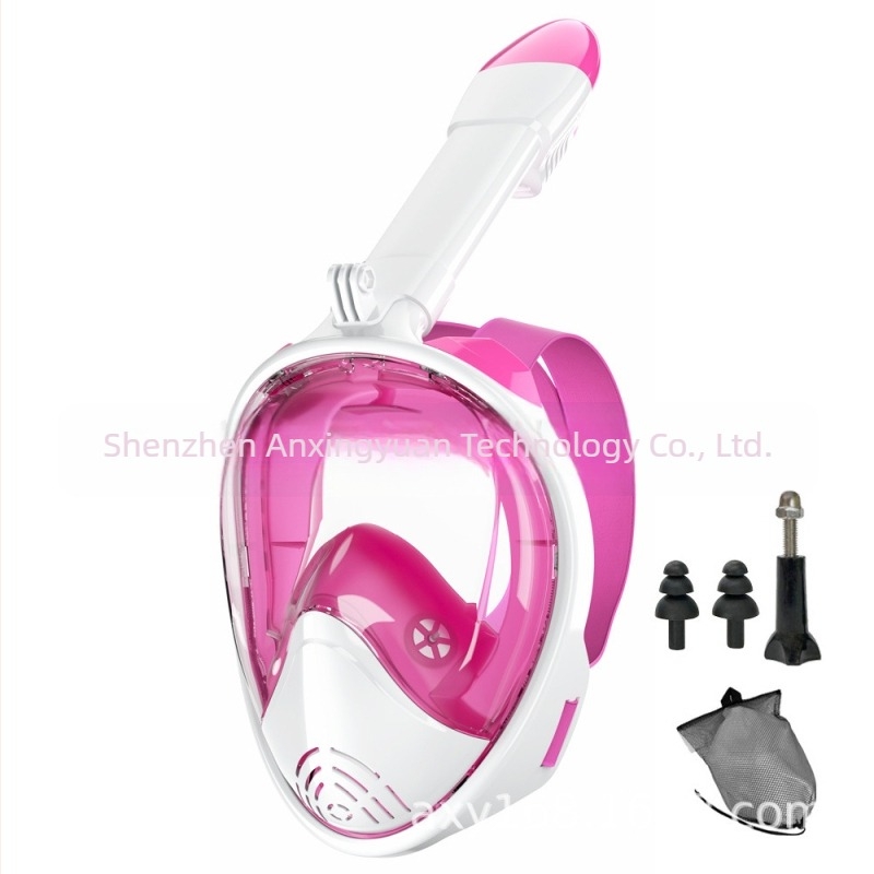 Трансгранична доставка на силиконови маски за гмуркане, напълно сухи маски за шнорхелинг, очила за гмуркане против замъгляване, комплект очила за плуване за възрастни